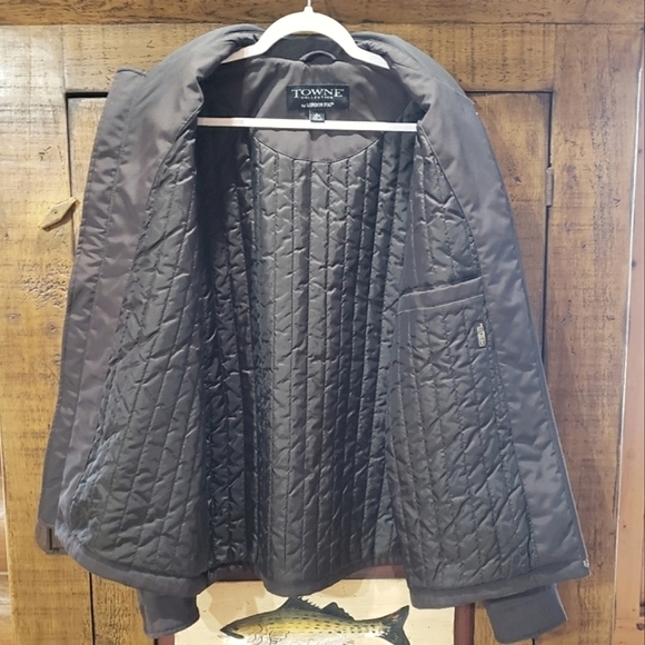 LONDON FOG TOWNE COLLECTION Men's Lightweight Quilt Lined Overcoat Size L - Picture 3 of 11